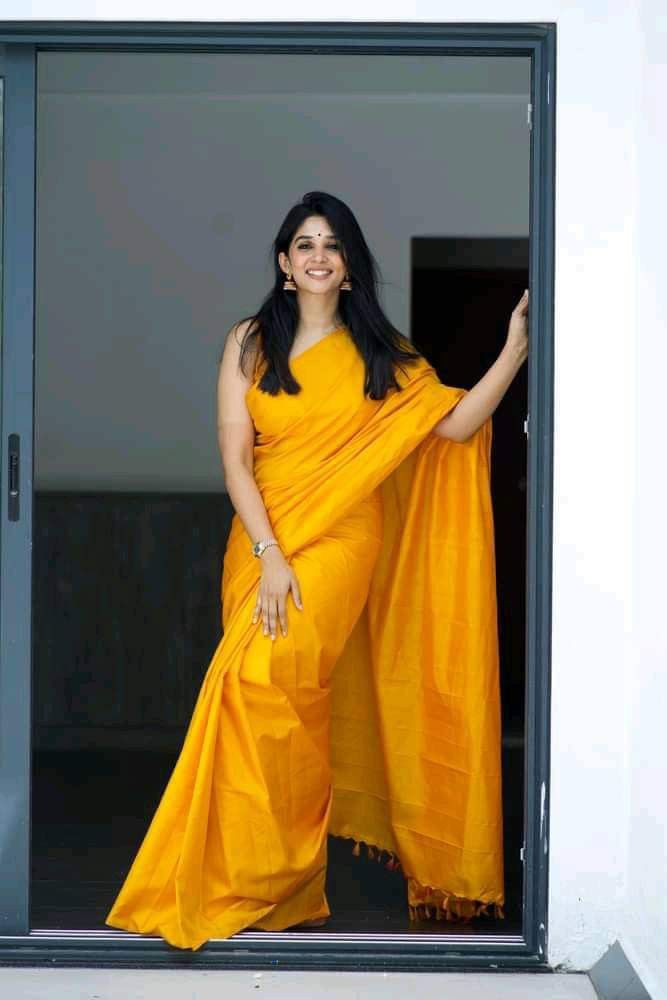 Haldi saree for Bride nyla usha