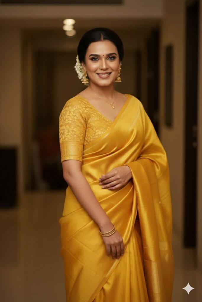 Haldi saree for Bride Best latest Haldi saree for Bride